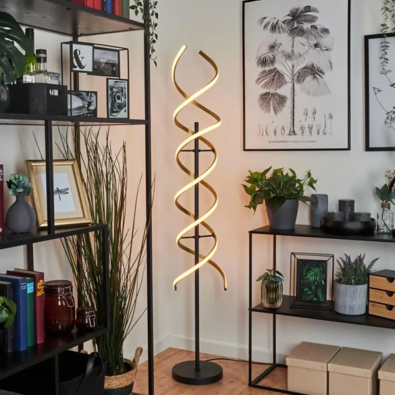 Lampadaire Khovet LED Noir, 1 lumière
