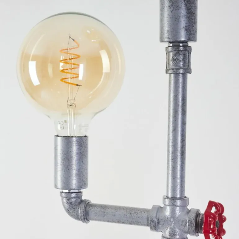 Lampadaire Kolyma Gris, Rouge, 3 lumières