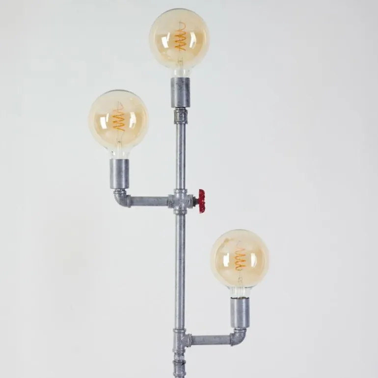 Lampadaire Kolyma Gris, Rouge, 3 lumières
