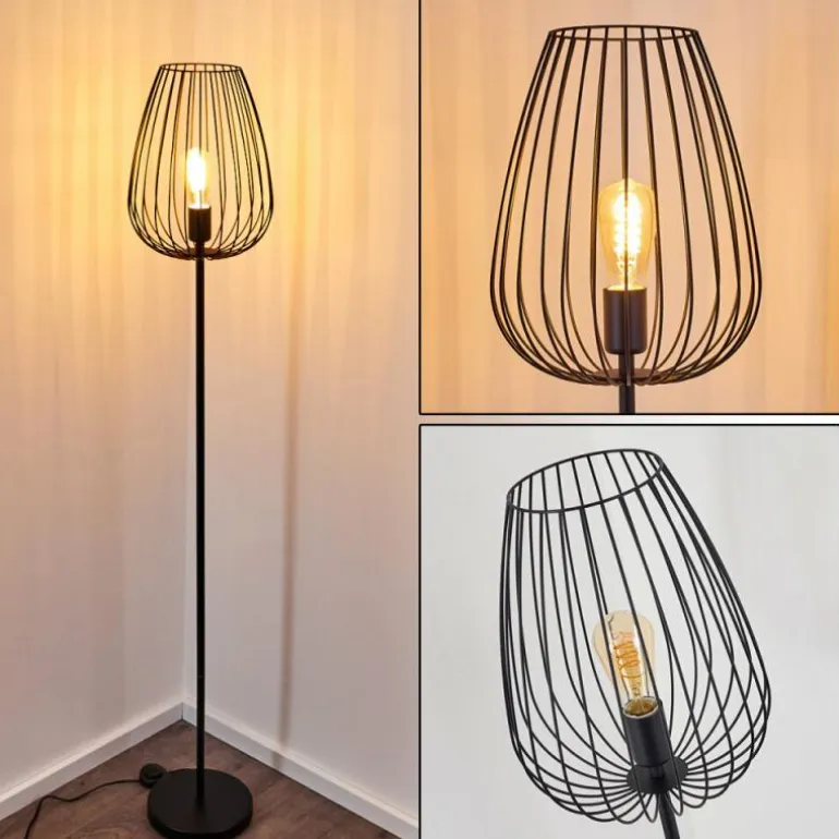 Lampadaire Luano Noir, 1 lumière
