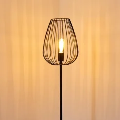 Lampadaire Luano Noir, 1 lumière