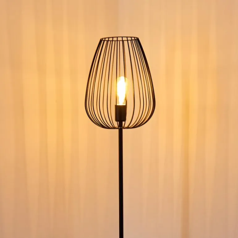 Lampadaire Luano Noir, 1 lumière