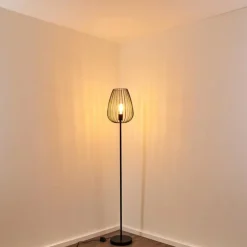 Lampadaire Luano Noir, 1 lumière