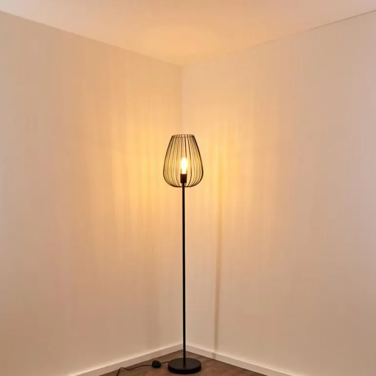 Lampadaire Luano Noir, 1 lumière