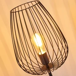 Lampadaire Luano Noir, 1 lumière