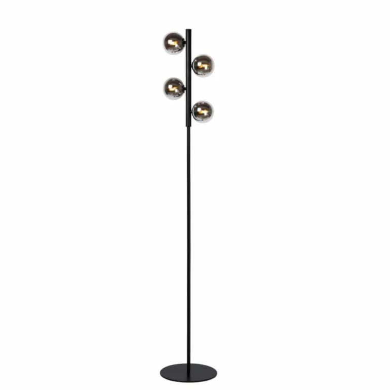 Lampadaire Lucide TYCHO Noir, 4 lumières