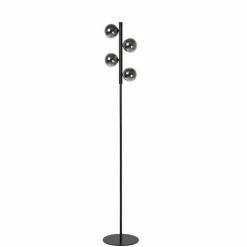 Lampadaire Lucide TYCHO Noir, 4 lumières