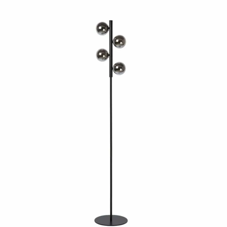 Lampadaire Lucide TYCHO Noir, 4 lumières