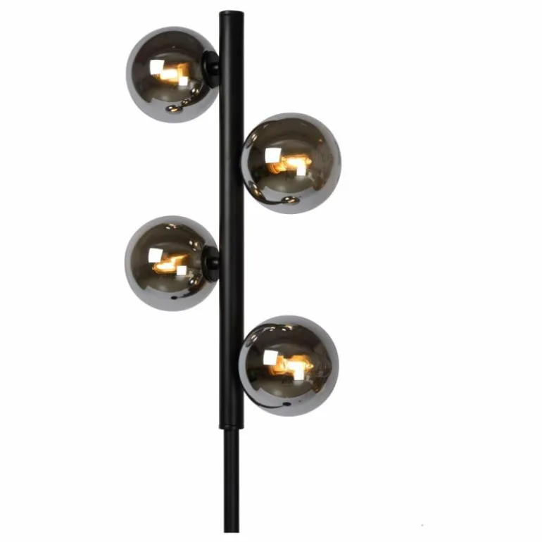 Lampadaire Lucide TYCHO Noir, 4 lumières