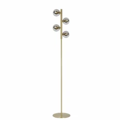 Lampadaire Lucide TYCHO Or, 4 lumières