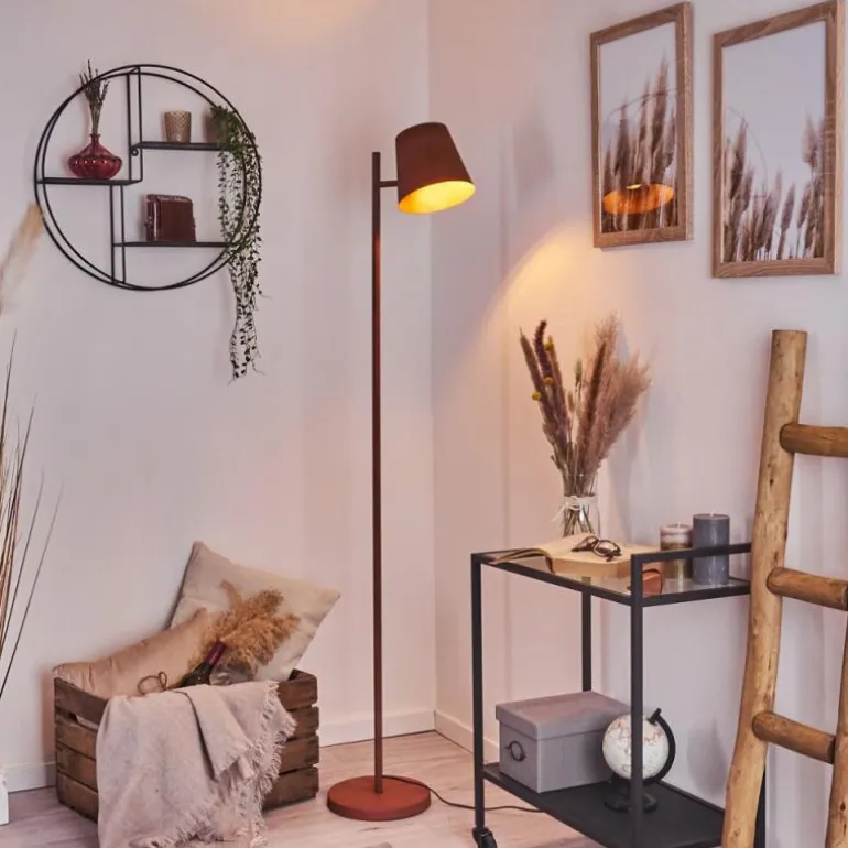 Lampadaire Lungre Rouille, 1 lumière