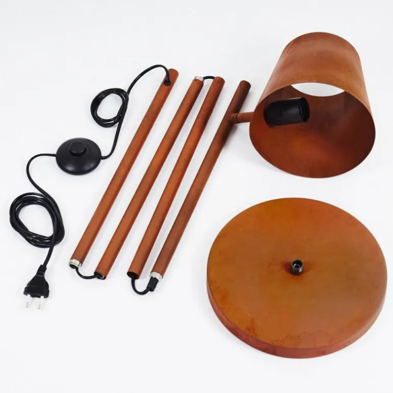 Lampadaire Lungre Rouille, 1 lumière