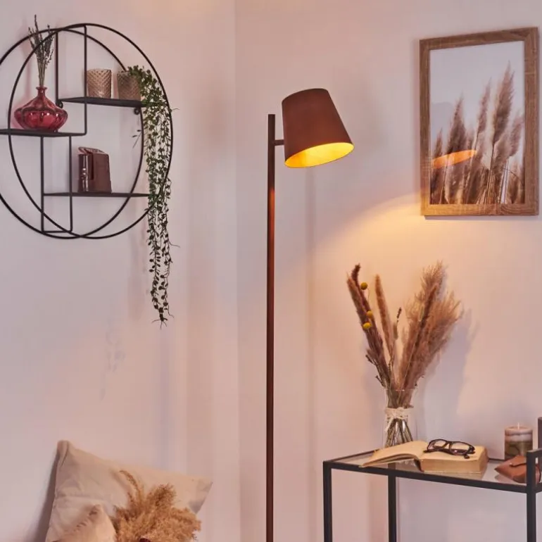 Lampadaire Lungre Rouille, 1 lumière