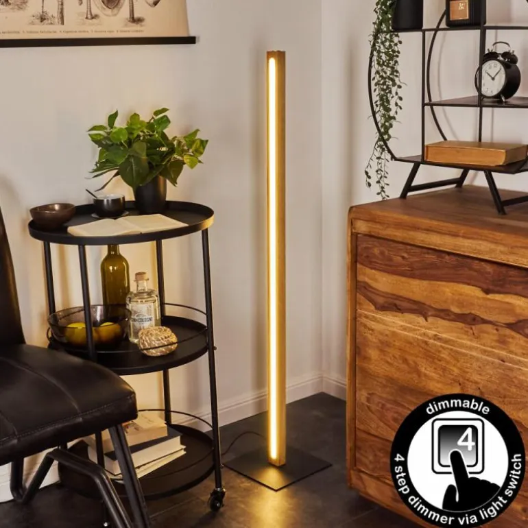 Lampadaire Madou LED Écru, Noir, 1 lumière