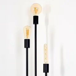Lampadaire Maidford Noir, 3 lumières