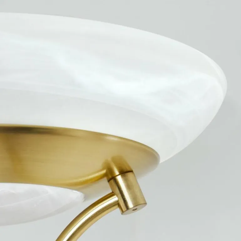 Lampadaire Mairoa LED Laiton, 2 lumières