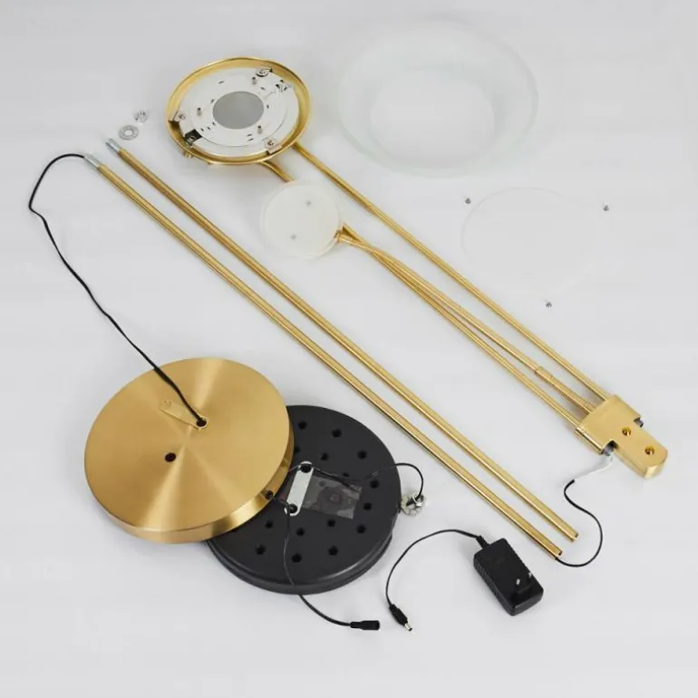 Lampadaire Mairoa LED Laiton, 2 lumières