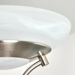 Lampadaire Mairoa LED Nickel mat, 2 lumières