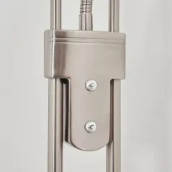 Lampadaire Mairoa LED Nickel mat, 2 lumières