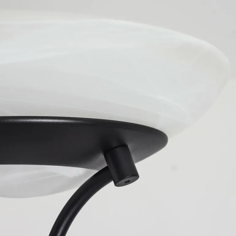 Lampadaire Mairoa LED Noir, 2 lumières