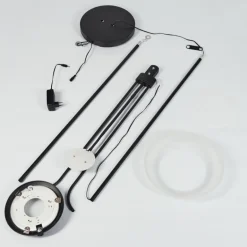 Lampadaire Mairoa LED Noir, 2 lumières