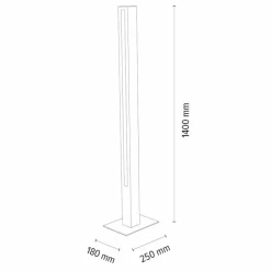 Lampadaire Mansupa LED Écru, Noir, 1 lumière