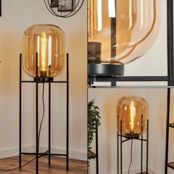 Lampadaire Manzano Noir, 1 lumière