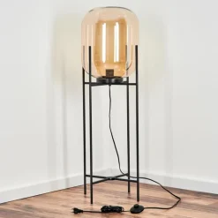 Lampadaire Manzano Noir, 1 lumière