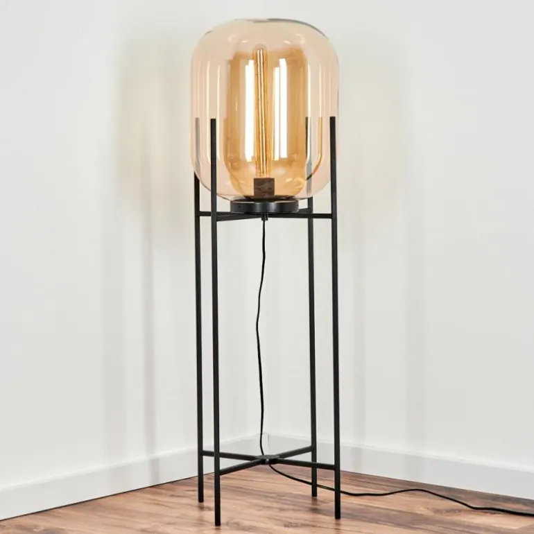 Lampadaire Manzano Noir, 1 lumière