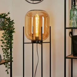 Lampadaire Manzano Noir, 1 lumière