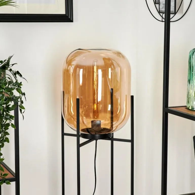 Lampadaire Manzano Noir, 1 lumière