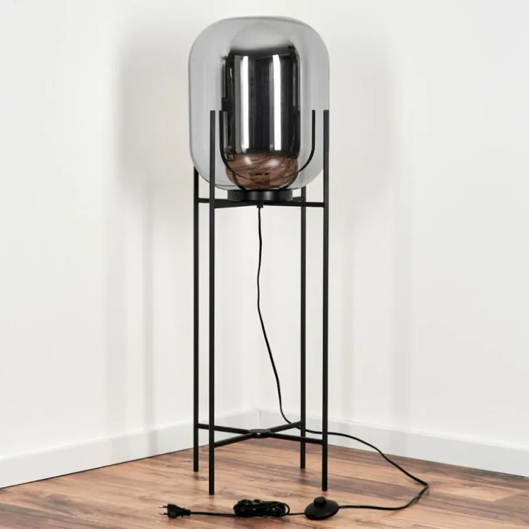 Lampadaire Manzano Noir, 1 lumière