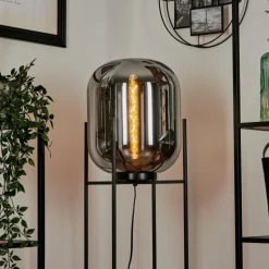 Lampadaire Manzano Noir, 1 lumière