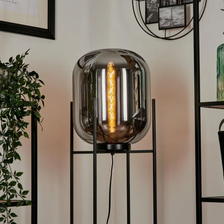 Lampadaire Manzano Noir, 1 lumière