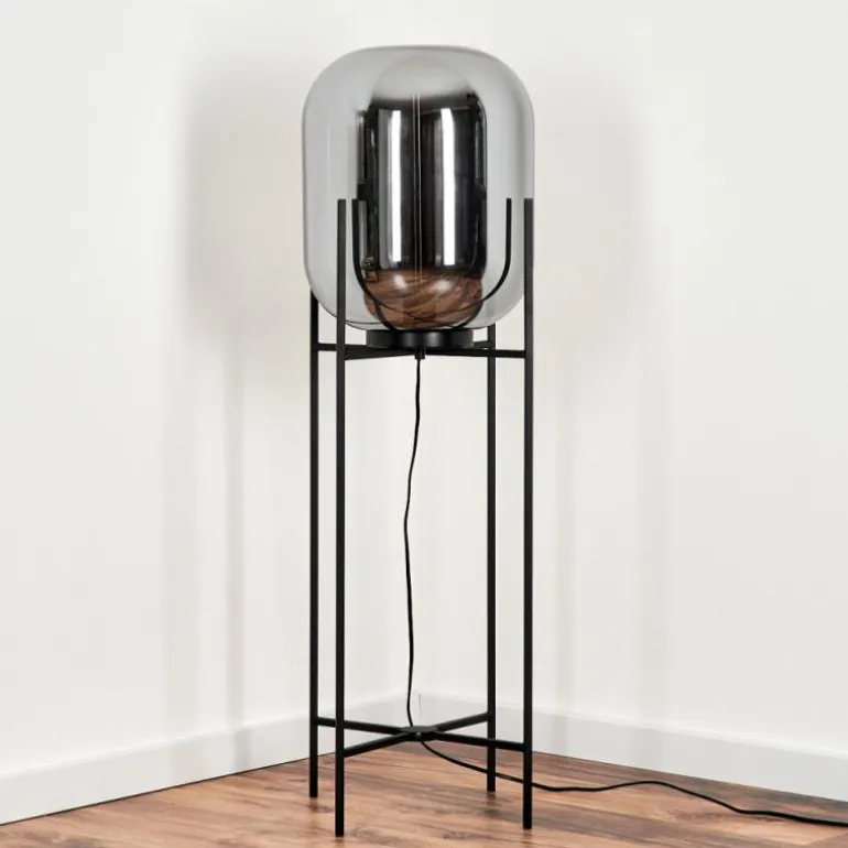 Lampadaire Manzano Noir, 1 lumière