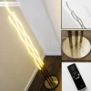 Lampadaire Mapleton LED Nickel mat, 3 lumières, Télécommandes