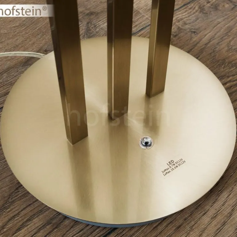 Lampadaire Mapleton LED Nickel mat, 3 lumières, Télécommandes