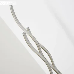 Lampadaire Mapleton LED Nickel mat, 3 lumières, Télécommandes