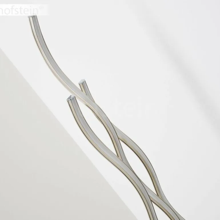 Lampadaire Mapleton LED Nickel mat, 3 lumières, Télécommandes