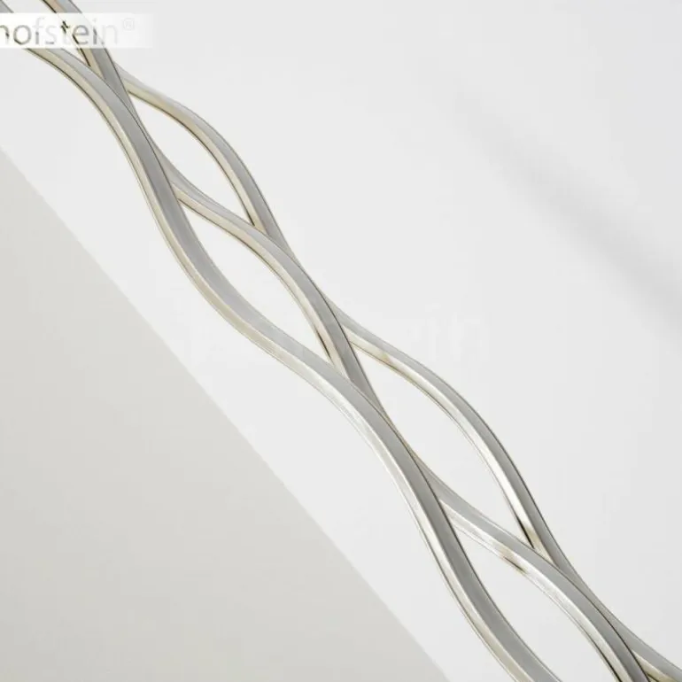 Lampadaire Mapleton LED Nickel mat, 3 lumières, Télécommandes