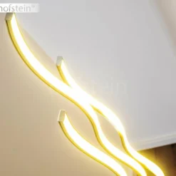 Lampadaire Mapleton LED Nickel mat, 3 lumières, Télécommandes