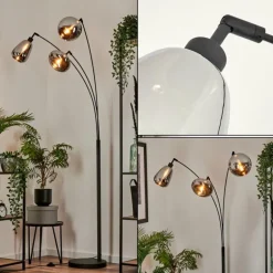 Lampadaire Maynal Noir, 3 lumières