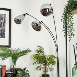 Lampadaire Maynal Noir, 3 lumières