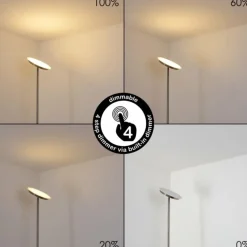 Lampadaire Mjölby LED Nickel mat, 1 lumière