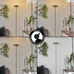 Lampadaire Mjölby LED Nickel mat, 1 lumière