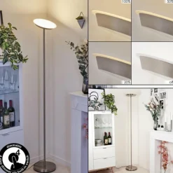 Lampadaire Mjoelby LED Nickel mat, 1 lumière
