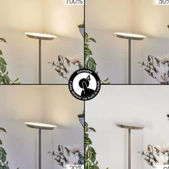 Lampadaire Mjoelby LED Nickel mat, 1 lumière