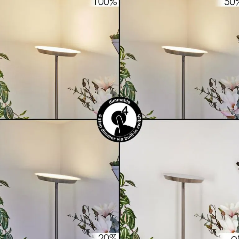 Lampadaire Mjoelby LED Nickel mat, 1 lumière