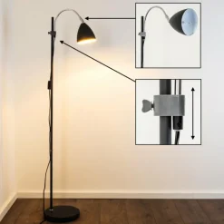 Lampadaire MURURETA Noir, 1 lumière