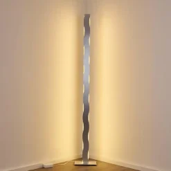 Lampadaire Nagold LED Chrome, Nickel mat, 1 lumière
